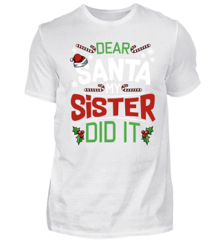 Dear Santa My Sister Did It Lustig