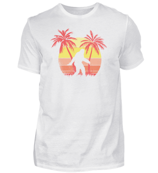 Bigfoot Summer Sunset 80s Palm