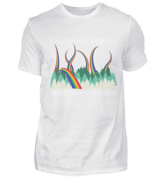 Unicorns in a forest
