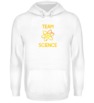 Slogan TEAM SCIENCE with atom