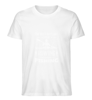 Rowing and fishing rowboat water sports