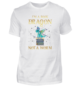 I'm a Book Dragon Spruch - Bücher & Lese