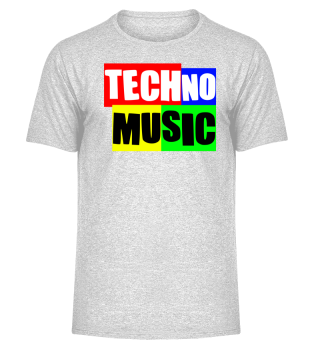 Techno-Music Schriftzug Festival Outfit T-Shirt