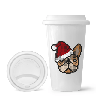JOLLY To-Go Cup Frenchie Fawn Pied