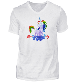 Einhorn Shirt I Unicorn Regenbogen Frau