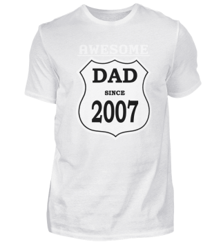 Bester Papa, Best Dad since 2007 T-Shirt