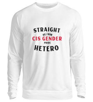 Gisgender Straight Hetero Pride He Him