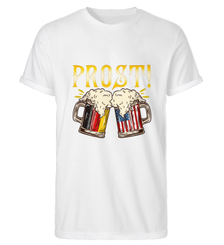 Prost Beer T-Shirt America Germany Gift