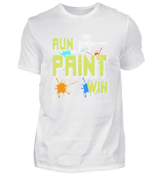Run Paint Win Cool Retro Paintball