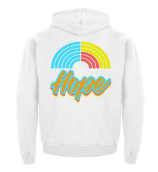 Hope Hoffnung Logo Regenbogen bunt