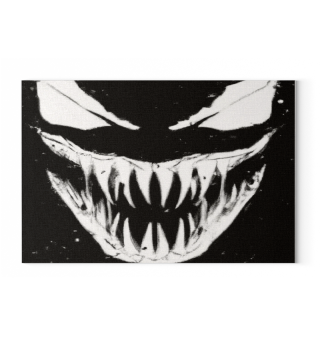 Horror Monster Gesicht Abstrakt Print Bild