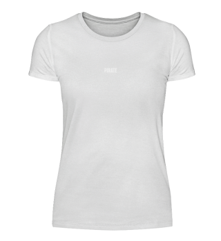PIRATE Women's T-shirt S White Logo