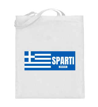 Sparti City with Greek Flag