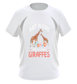 Just A Girl Who Loves Giraffes Funny Animal Lover-3360