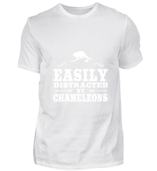 Easily Distracted By Chameleons Funny Ch