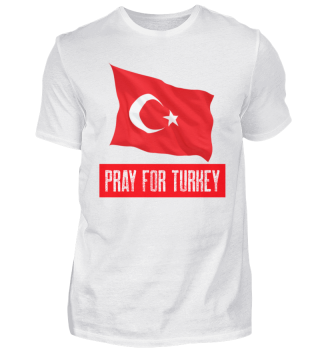 Pray for turkey T-Shirt Flag Black
