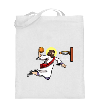 Basketball Player Dunking Baskeball Jesus