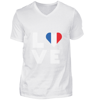 I love LOVE France Flag Flag Heart