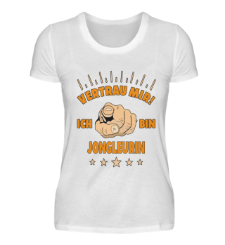 Jongleurin T-Shirt Geschenk Sport Lustig