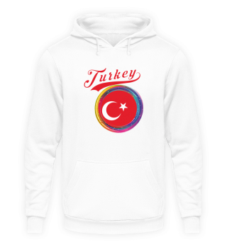 Turkey Sports Holi Color Framed Turkey Flag