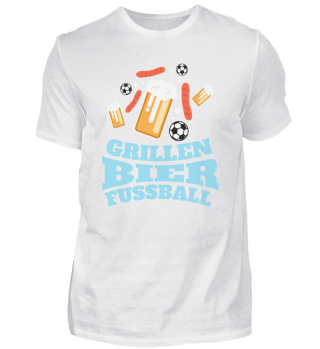 Grillen Bier und Fußball