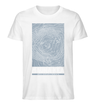 Mauna Kea | Landkarte Topografie Grunge