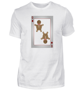 Gingerbread playing card christmas