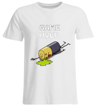 Game Over Lustig Spruch Fun Comic Shirt