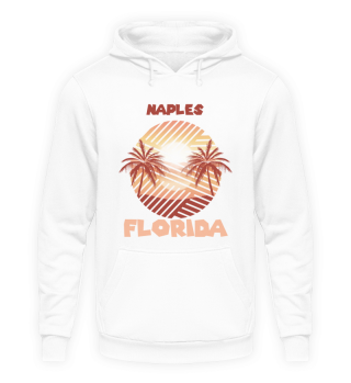Retro Naples Florida Palm trees Ocean Surfing