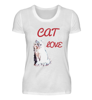 Cat Love Weiße Katze