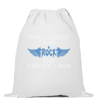 The Louder The Rock The Faster I Run Half Marathon Training Gift