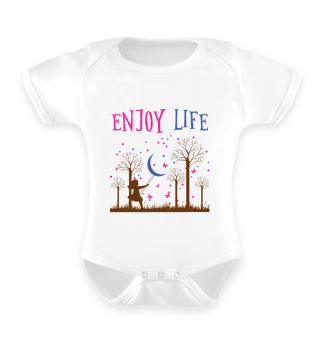 Enjoy life - Mädchen Design Bunt