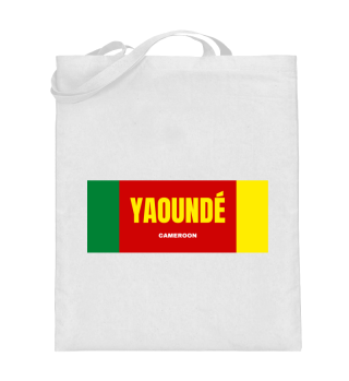 Yaoundé City in Cameroon Flag