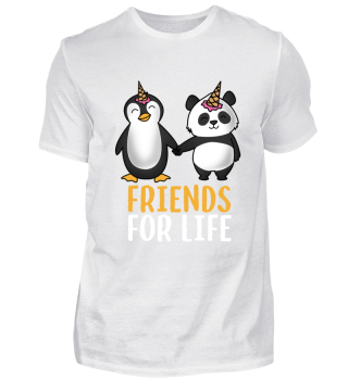 Pinguin & Panda Freunde friends Geschenk