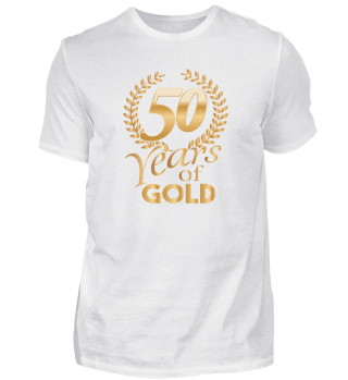  Years of Gold 50 Goldene Jahre Shirt