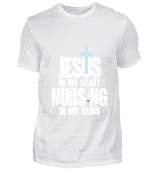 Cool Jesus In My Heart Nursing gift