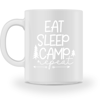 Eat Sleep Camp Repeat Funny