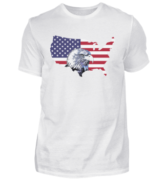 Weißkopfseeadler Adler USA Fahne Flagge