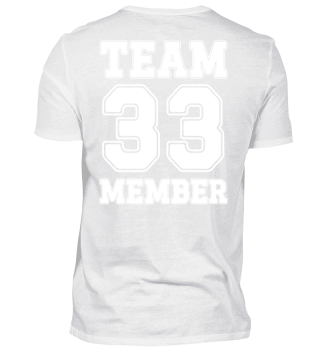 33 Team Member - Verein Gruppe Mitglied