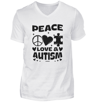 Peace heart dear autism asperger puzzle