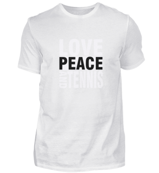 Tennis Love Peace Tennisschläger Tennisp