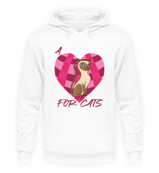 Love Siamese Cat Heart for Cats Cute Kittens Siamese