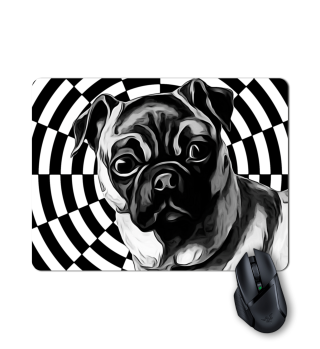 Dog Art Geometric Pet Geometric Pug