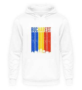 Bucharest Retro Vintage Romania Skyline