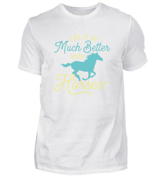 Life Is So Much Better With Horses - Equestrian Horse Rider print