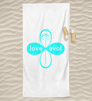 LOVE EVOL BEACH TOWEL SKY