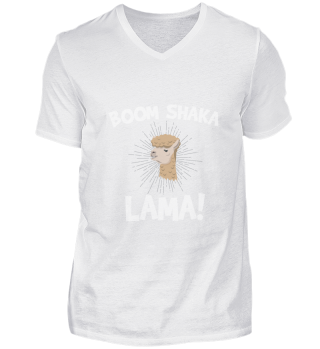 Boom Shaka Lama Gift Idea Funny Alpaka