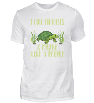 I Like Tortoises and Maybe 3 People Tortoise Turtle Reptile