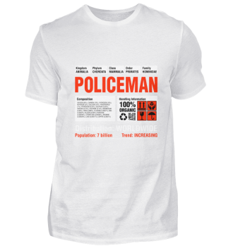 Funny Policeman Tee Shirt
