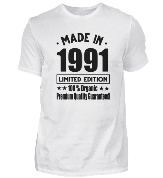  Made in 1991 Vintage Retro Limited